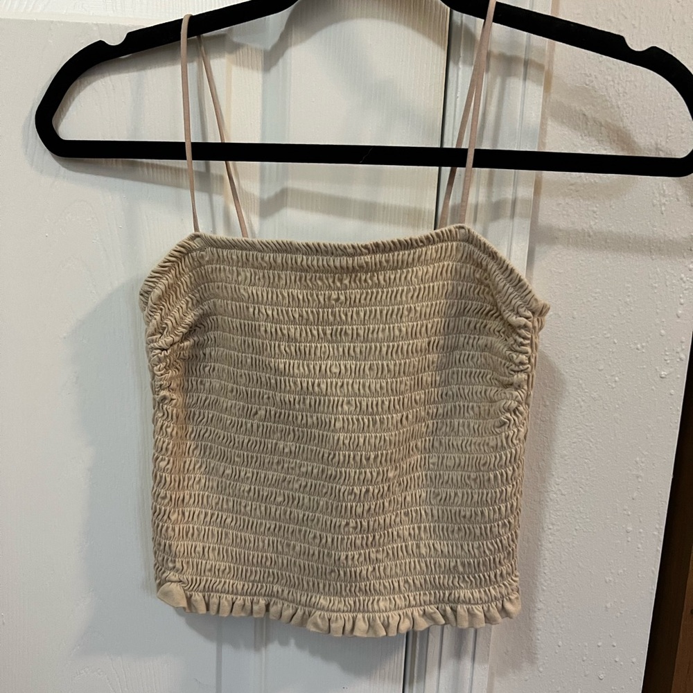 Abercrombie and Fitch tan tank; small